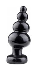 XXLTOYS - Rohan - XXL Plug - Inbrenglengte 14 X 6 cm - Black - Uniek design Buttplug - Stevige Anaal plug - Made in Europe