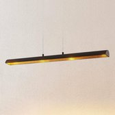 Lindby - Hanglampen - 4 lichts - metaal - H: 4.5 cm - zwart, goud - Inclusief lichtbronnen
