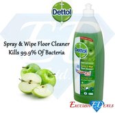 Dettol Spray & Wipe Floor Cleaner Vloeibaar Groene Appel