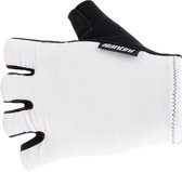 Santini Fietshandschoenen zomer Wit Heren - Cubo Cycling Gloves White - XL