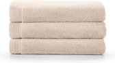 Bamatex Home Textiles - Collectie Emotion - Badhanddoek – 70*140 cm - BEIGE - Set van 3 stuks - Egeïsche gekamde katoen- 540 g/m2