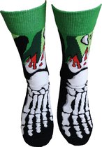 Verjaardag cadeautje - Skelet sokken - Sokken - Leuke sokken - Vrolijke sokken - Luckyday Socks - Sokken met tekst - Aparte Sokken - Socks waar je Happy van wordt - Maat 36-41