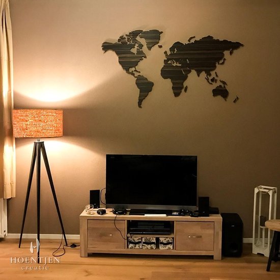 Création Hoentjen, carte du monde en bois - Ebben