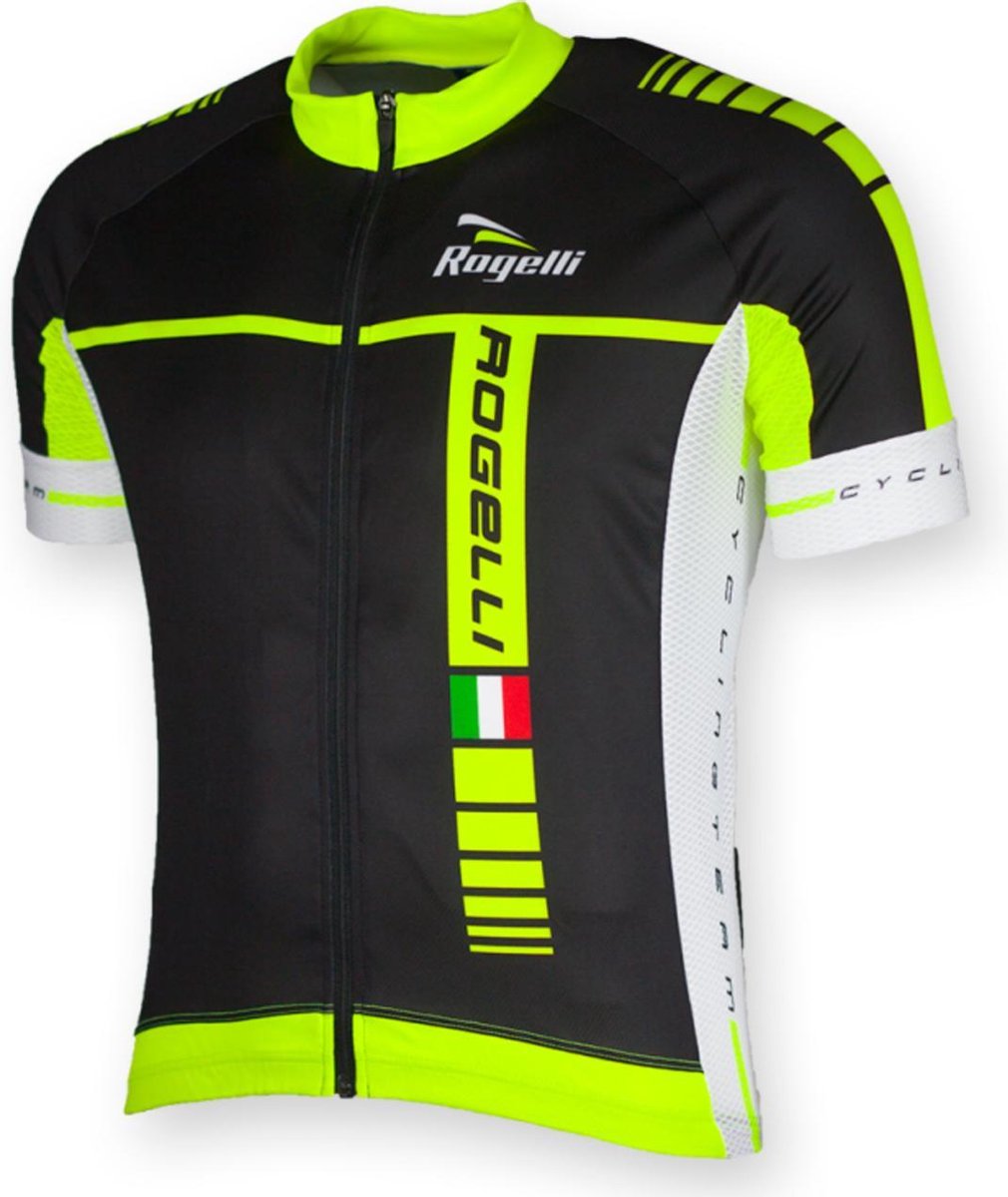 Rogelli Umbria wielershirt - zwart/geel - Rogelli