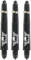 Bulls Nylon Dart Shafts - Zwart - Short - (1 Set)