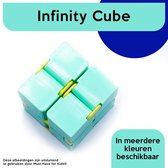 Must-Have for Kids® | Infinity Cube "Groen-Geel" - Anti Stress Speelgoed - Fidget Toys