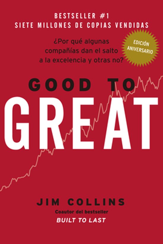 Couverture du livre "Good to Great" par Jim Collins, avec le texte "Bestseller #1".