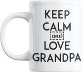 Studio Verbiest - Mok - Opa / Grootvader / Grandpa - Keep calm and love grandpa (2) 300ml