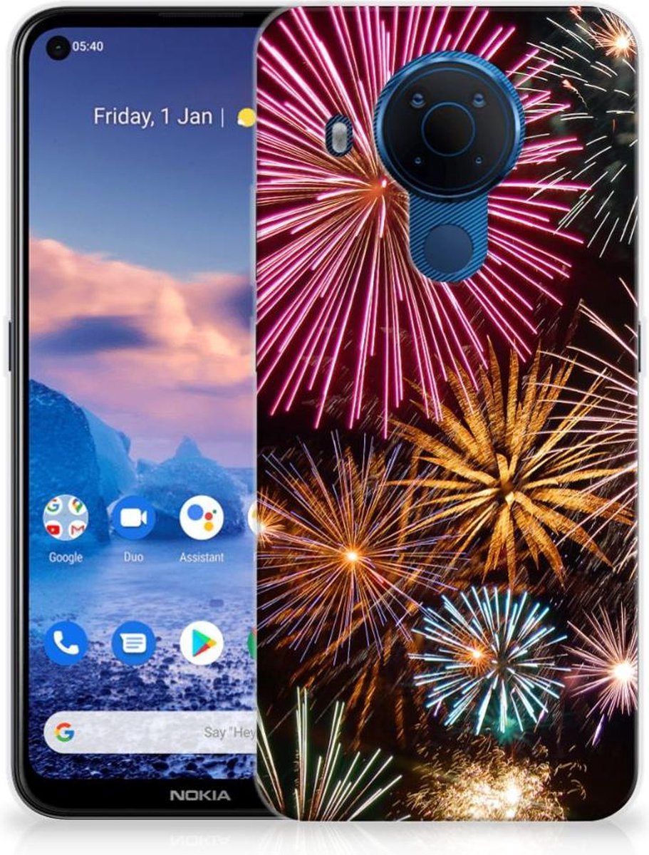 Nokia 5.4 Silicone Back Cover Vuurwerk