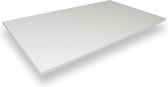 Blad - Bureaublad - Werkblad - 120x80 cm. - 25 mm. - Kleur: Wit - T014