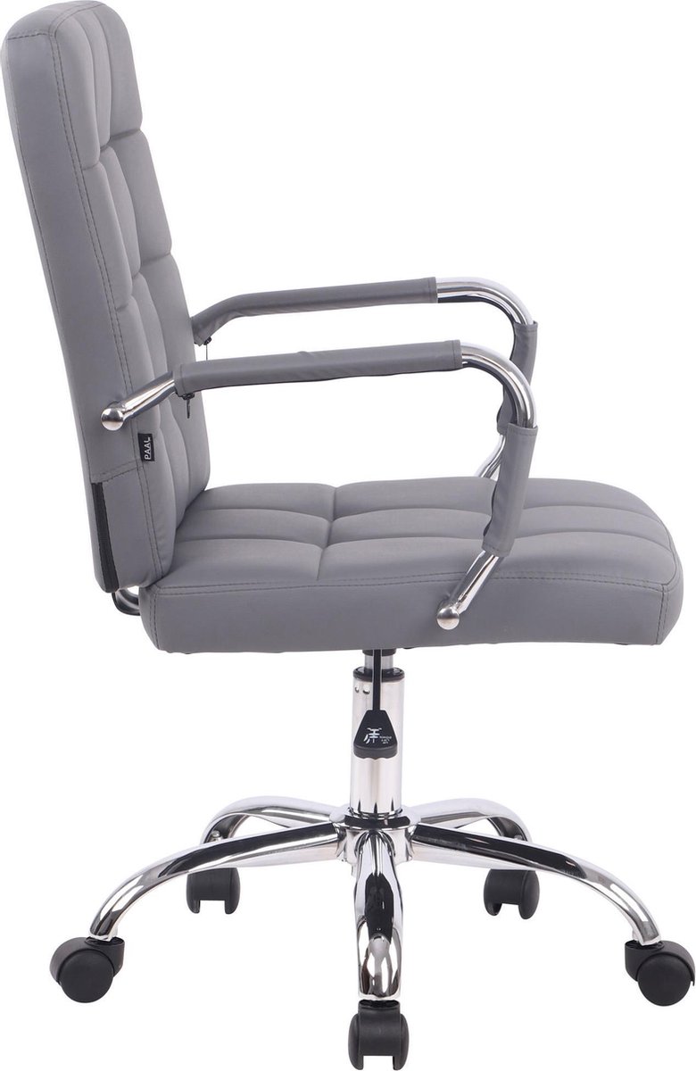 Bureaustoel - Desk Chair - Kunstleer - Grijs