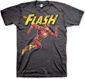 DC Comics The Flash Heren Tshirt -L- Running Grijs