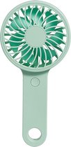 HTL-06 1-3W USB-interface 3-snelheidsregeling Oplaadbare draagbare ultradunne handventilator (groen)