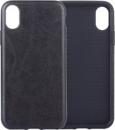 Crazy Horse Texture PU-hoesje voor iPhone XS Max (zwart)