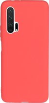 Voor Huawei Nova 6 Frosted Candy-gekleurde ultradunne TPU-telefoonhoes (rood)