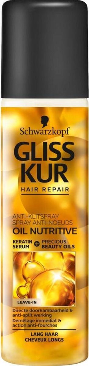 Gliss Kur - Anti-Klitspray Oil Nutritive - 6 x 200 ml