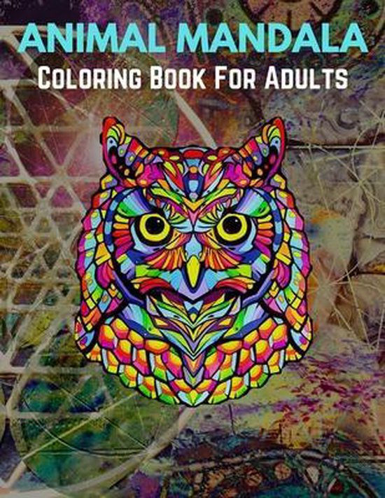 Animal Mandala Coloring Book For Adults - cover