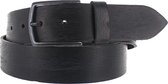 Leatherbelove - Vintage lederen broekriem - Zwart - 100 cm