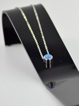 Ketting opal blauw