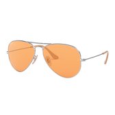 Ray-Ban Aviator Large Metal Orange Zonnebril 0RB3025 9065V9 55 - Zilver