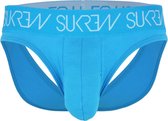 Sukrew - Camden V-Brief - Maat XL - Heren Jockstrap - Mannen Ondergoed - Lichtblauw
