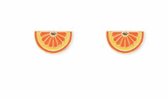 Fashionidea - Mooie oranje oorbellen, sinaasappel look de Earring Orange