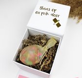 Ideefabriek Onthullingsbox – Verrassing in Een Ballon - Verjaardag - Zwangerschap - Bruiloft - Getuigen - Ceremoniemeester - Cadeau - Cadeau geven - Origineel Cadeau