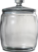 J-Line Voorraadpot Breed Rond Glas Transparant Large
