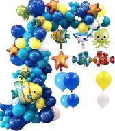 129 delig Onderwater / Oceaan ballonpakket met vissen in vrolijke kleuren