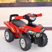 Kindermotor - Kinderscooter - Loopwagen - Speelgoed - Quad - Rood - L38 x L60 x H42 cm