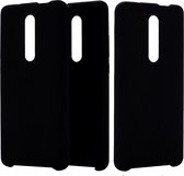Effen kleur Vloeibare siliconen valbestendige beschermhoes voor Geschikt voor Xiaomi Redmi K20 / K20 Pro / Mi 9T / Mi 9T Pro (zwart)