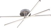 LED Plafondlamp - Plafondverlichting - Iona Avata - 3-lichts - 27W - Warm Wit 3000K - Rechthoek - Mat Nikkel - Aluminium