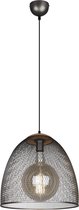 LED Hanglamp - Iona Ivan XL - E27 Fitting - 1-lichts - Rond - Antiek Nikkel - Aluminium