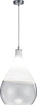LED Hanglamp - Hangverlichting - Iona Kinton - E27 Fitting - Rond - Mat Chroom - Aluminium