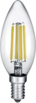 LED Lamp - Kaarslamp - Filament - Iona Kurza - 4W - E14 Fitting - Warm Wit 2700K - Dimbaar - Transparent Helder - Glas