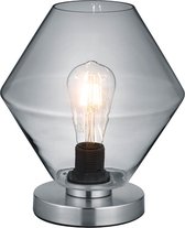 LED Tafellamp - Tafelverlichting - Iona Triton - E27 Fitting - Rond - Mat Nikkel - Aluminium