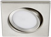 LED Spot - Inbouwspot - Iona Roluno - 5W - Warm Wit 3000K - Vierkant - Mat Nikkel - Aluminium