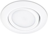 LED Spot - Inbouwspot - Iona Roluno - 5W - Warm Wit 3000K - Rond - Mat Wit - Aluminium - Ø80