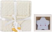 Interbaby Deken Met Lamp Junior 80 X 110 Cm Fleece Beige 2-delig