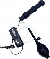 Zepplin Inflatable Vibrating Anal Wand - Black
