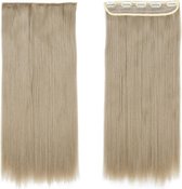 Clip in hairextensions 1 baan straight blond - 16#