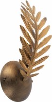 Ylumen - Wandlamp Palm 1 blad H 32 cm goud bruin