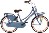 Nogan Vintage - Transportfiets - Meisjesfiets - 22 inch - Mat Blauw