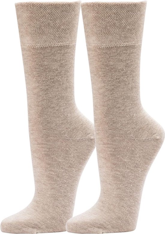 Topsocks sokken zonder elastiek kleur: zand maat: 39-42