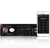 Bol.com Autoradio met Bluetooth - Met USB AUX Handsfree Bellen - Met Afstandsbediening - Ingebouwde Microfoon - Voor alle Auto’s aanbieding