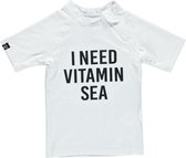 Beach & Bandits - UV-zwemshirt voor kinderen - Vitamin Sea - Wit - maat 104-110cm