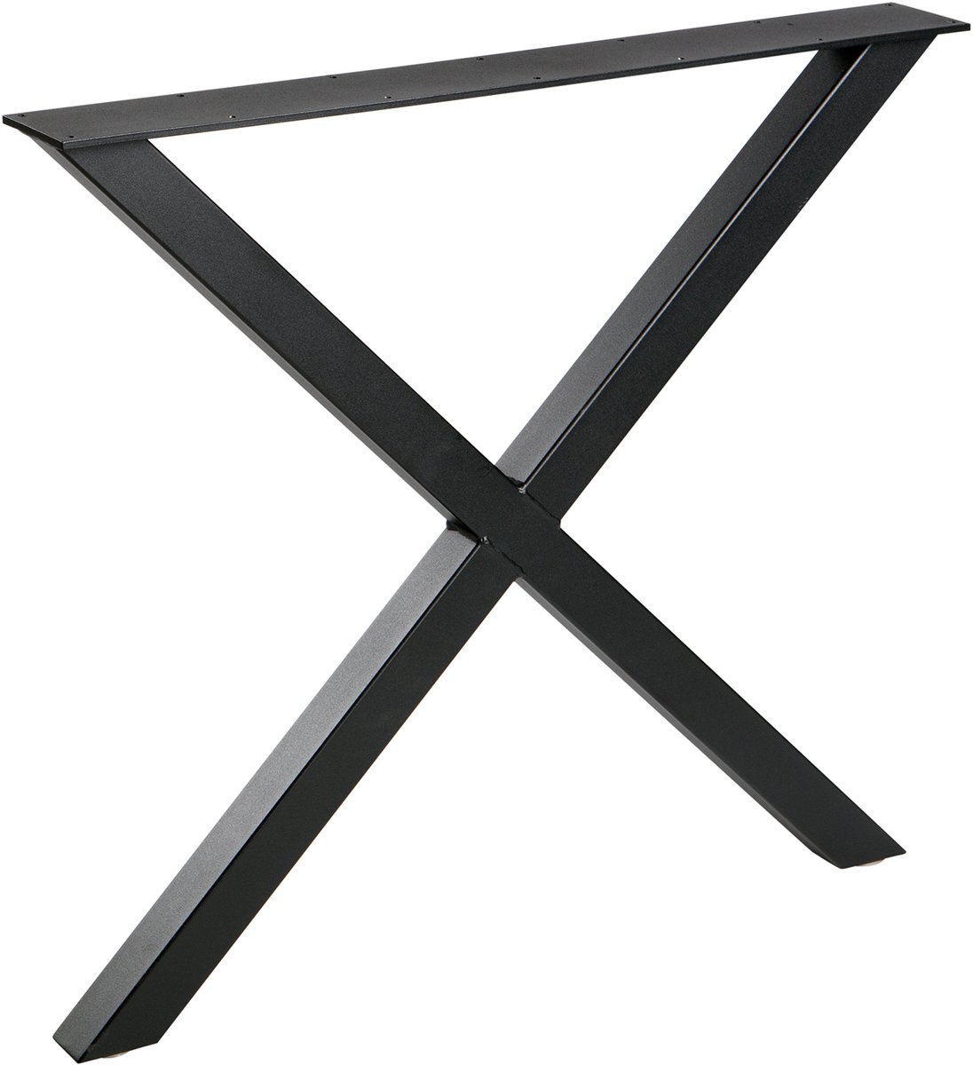 WOOOD Tablo X-Poot 1 Stuks - Metaal - Zwart - 72x79x10