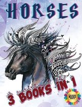 HORSE 60 More Beautiful Page to Color The Horse - Coloring Books Adults