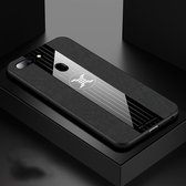 Voor OPPO R15 Dream Mirror Edition XINLI stiksels Textue schokbestendige TPU beschermhoes (zwart)