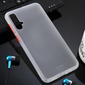 Voor Huawei Nova 5 Skin Hand Feeling Series Anti-fall Frosted PC + TPU Case (transparant)